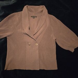 Banana Republic Mocha Brown 3/4 Sleeve Cardigan. Women's Size Medium